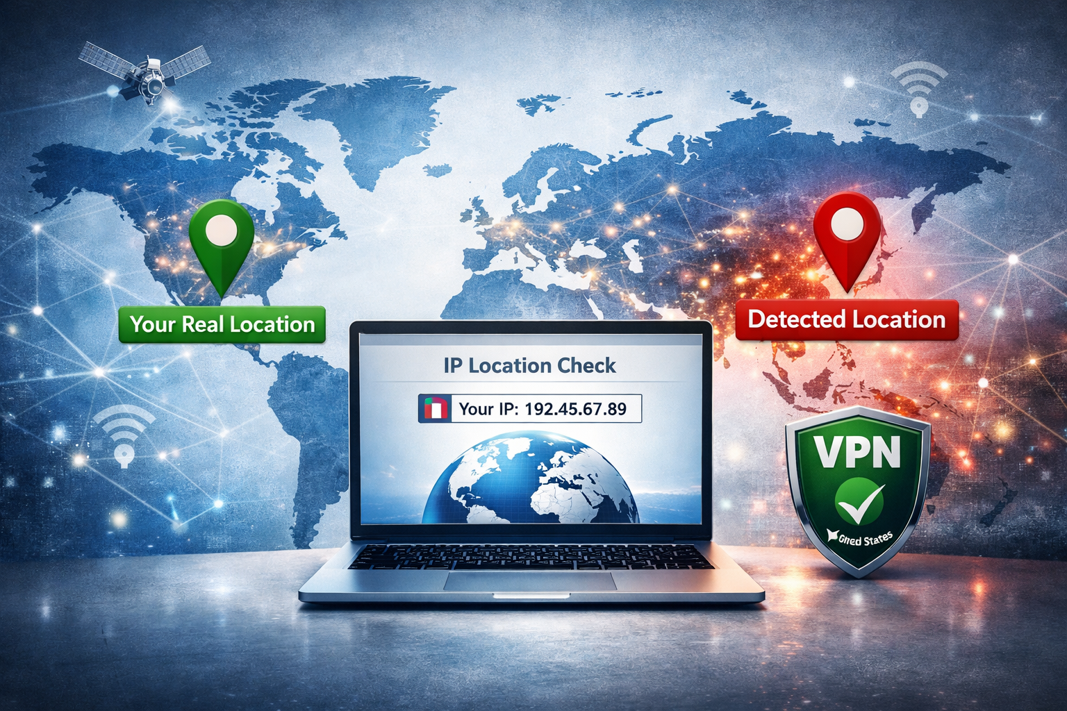 IP address shows wrong location