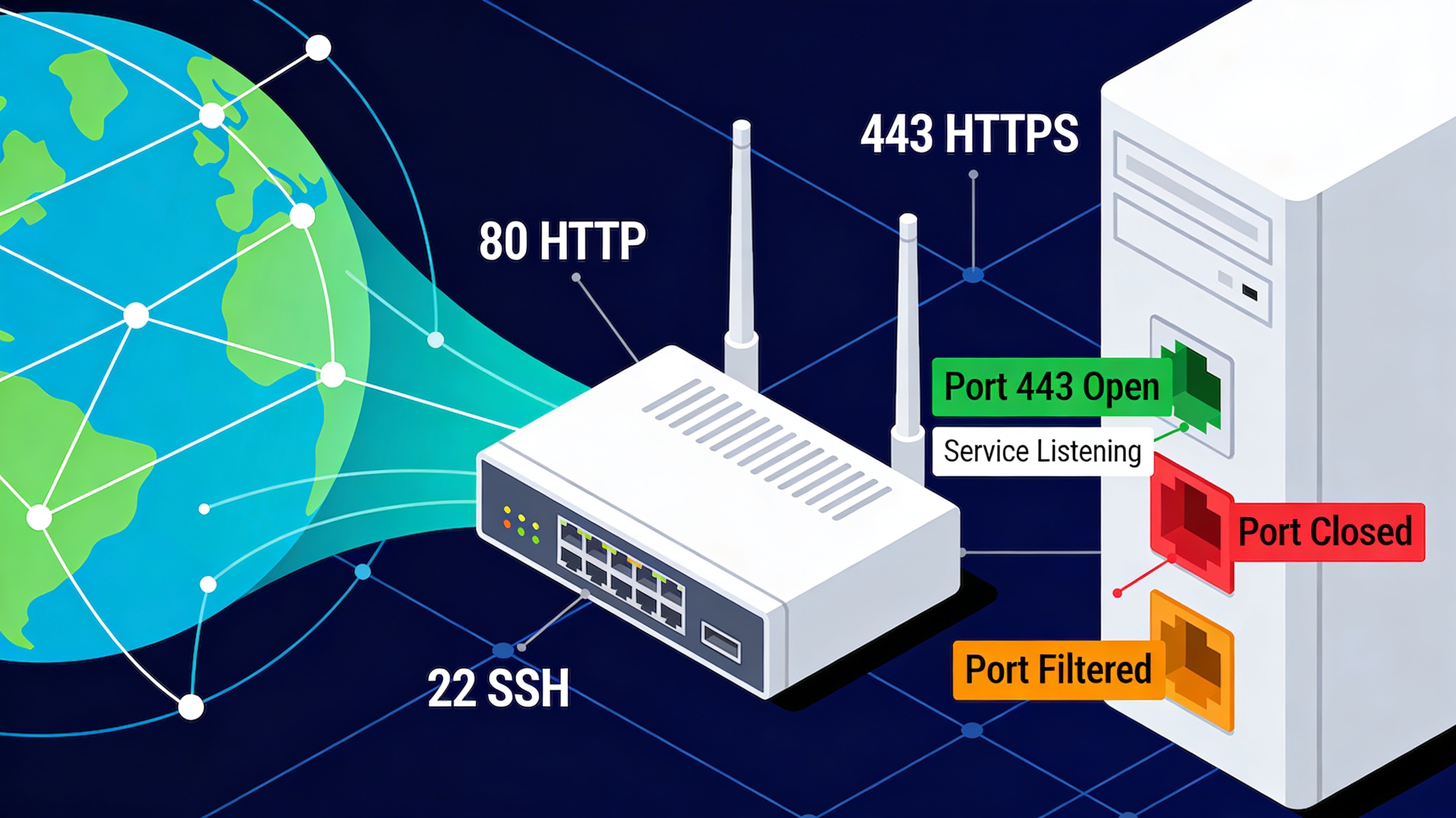 What is an open port networking explanation