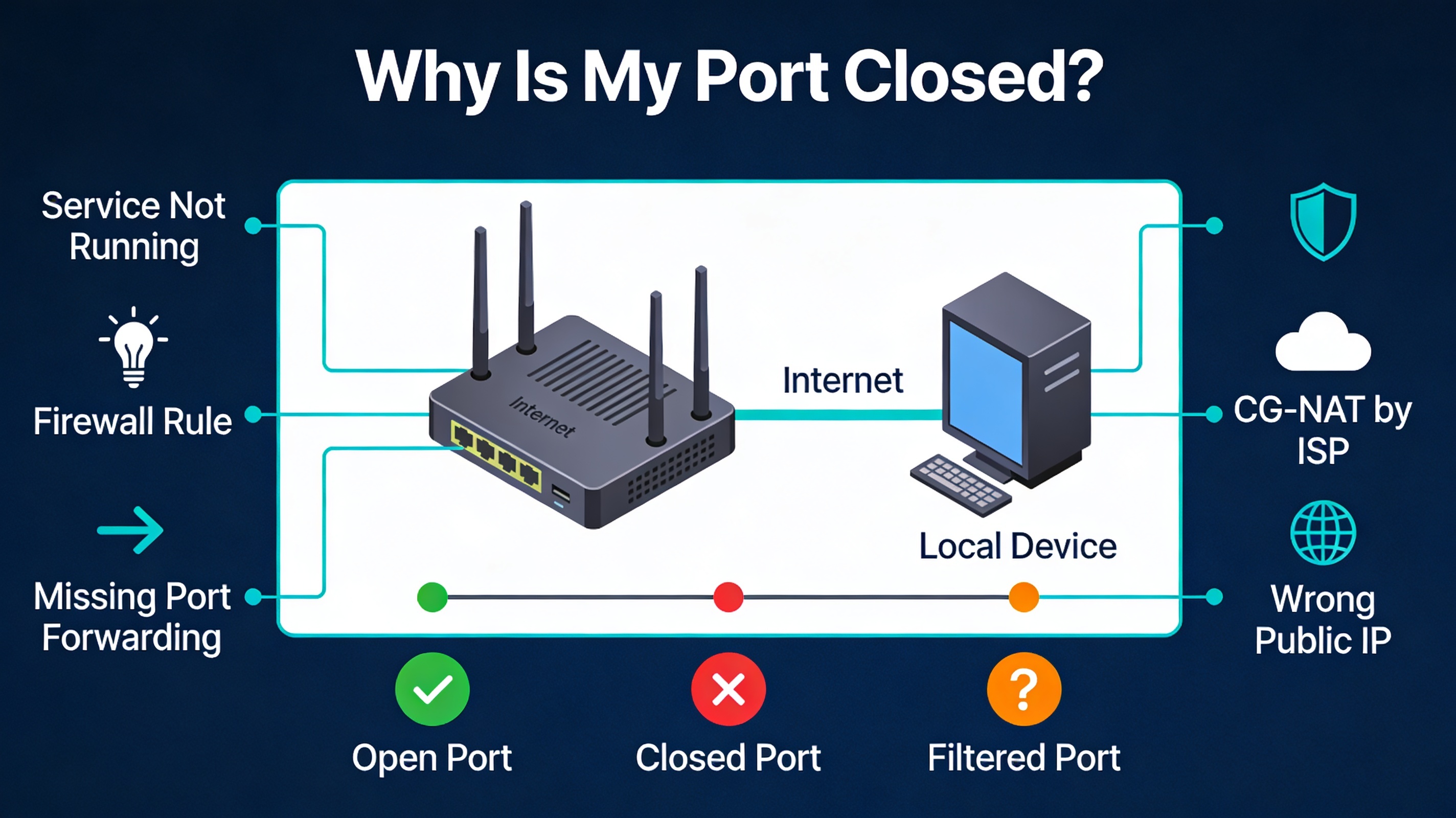 Why is my port closed troubleshooting guide