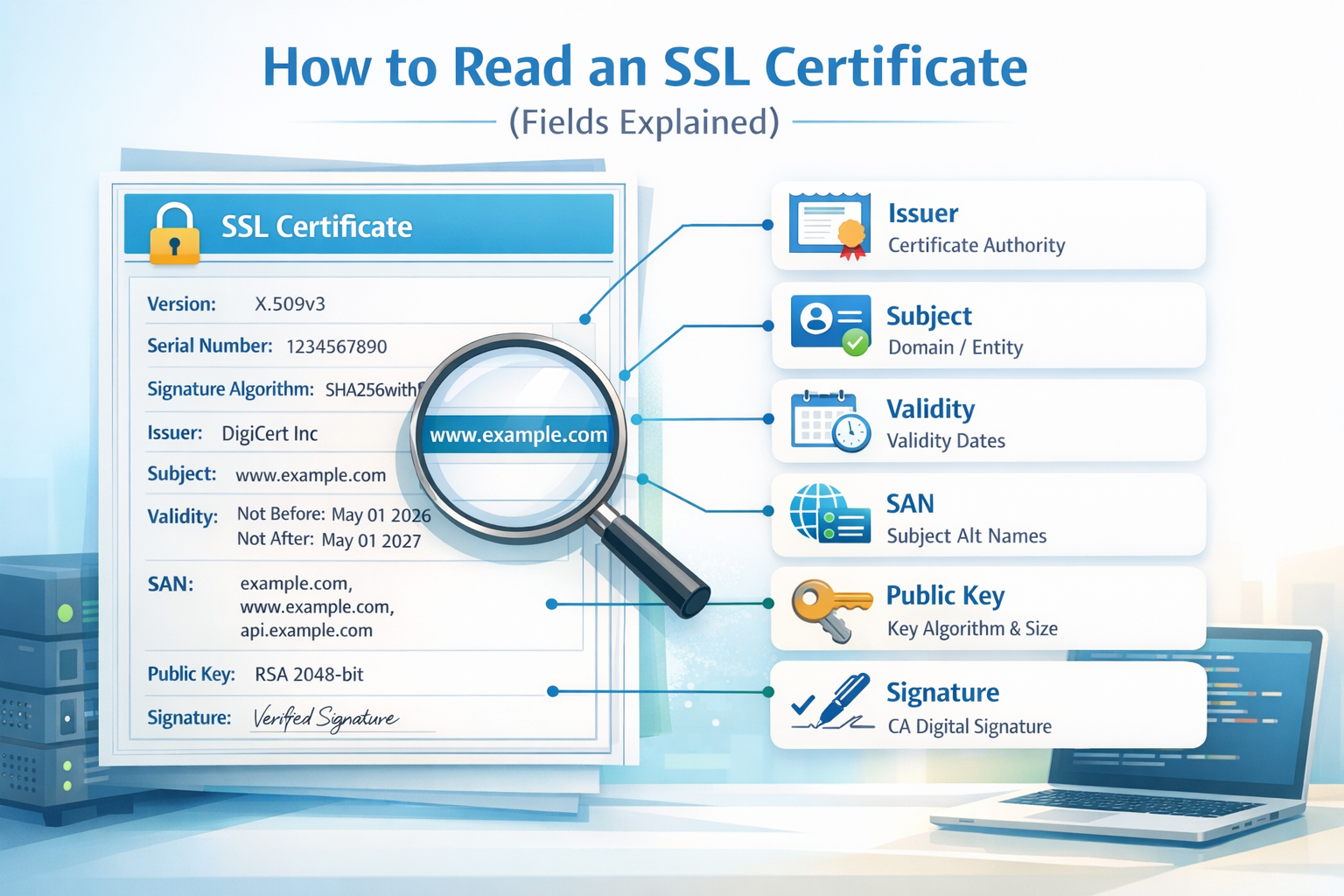 SSL Certificate Fields
