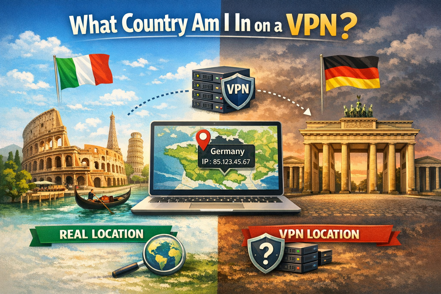 What country am I in on a VPN